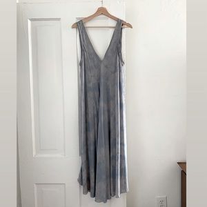 Hi-Lo Tie-dye Midi Tank Dress